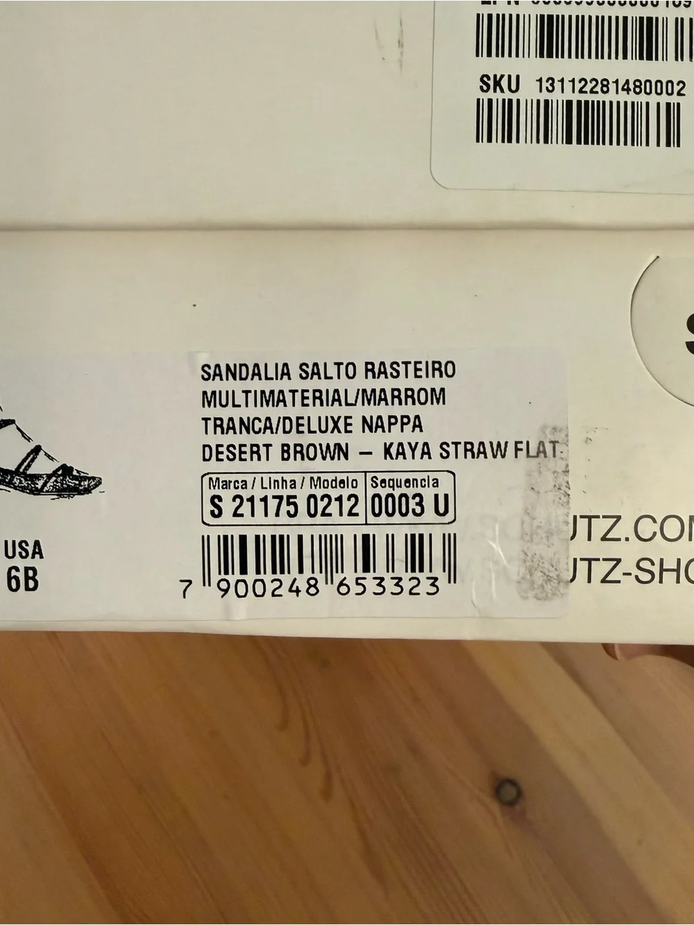 NIB Schutz Brown Kaya Ankle Strap Straw Flat Sandal Size 6 boho resort cottage - Picture 7 of 9